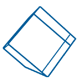 Cut Corner Diamond Large 3x3" x 3x3 x 3x3 / 8x8x8cm