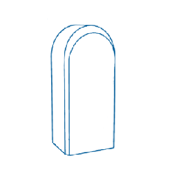 3D Crystal Dome Medium
