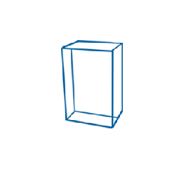 Rectangle Tall XLarge 4.8" x 3.2 x 2.4 / 12x8x6cm