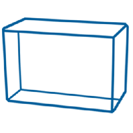 3D Crystal Rectangle Large Presidential 10.7" x 7 x 3.2 / 27x18x8cm