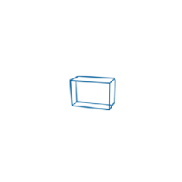 3D Crystal Rectangle Small 2.5" x 1.5 x 1.5 / 6x4x4cm