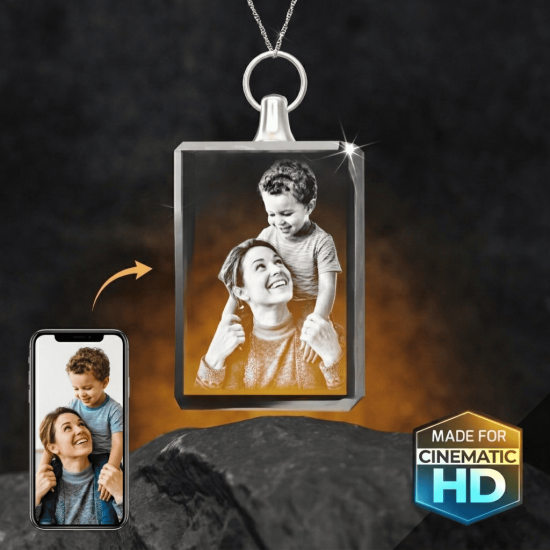 2D Crystal Rectangle Necklaces