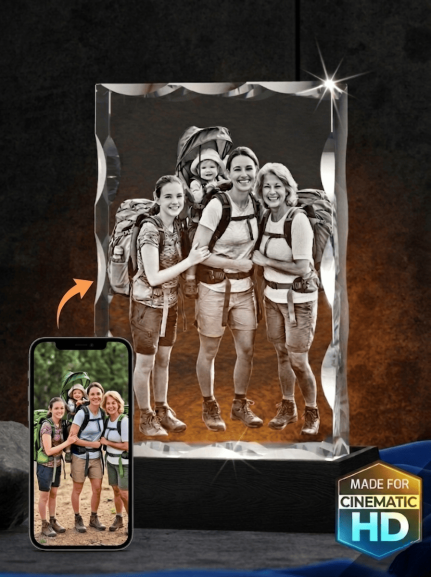 3D Notched Crystal Tall