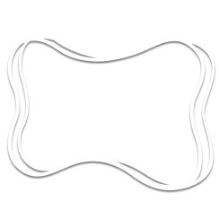 3D Crystal Dog Bone Horizontal