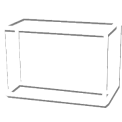 3D Crystal Tapered Rectangle Wide
